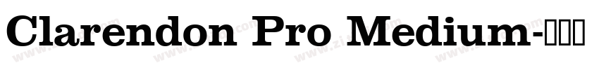 Clarendon Pro Medium字体转换